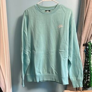 Nike Men's Aqua Crewneck Sweater